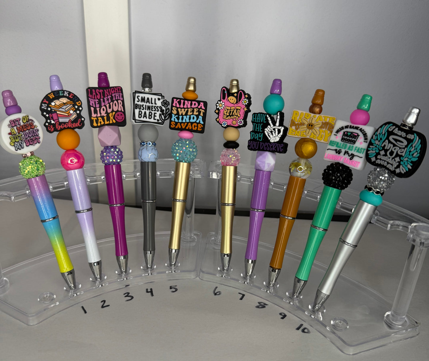 Beaded Pens (Quotes/Sayings/Words)