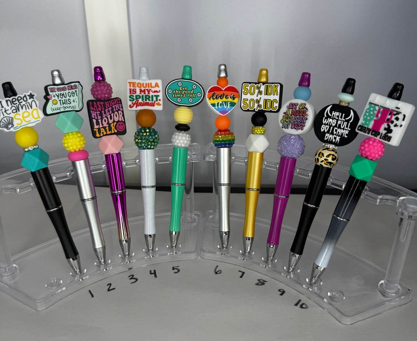 Beaded Pens (Quotes/Sayings/Words)