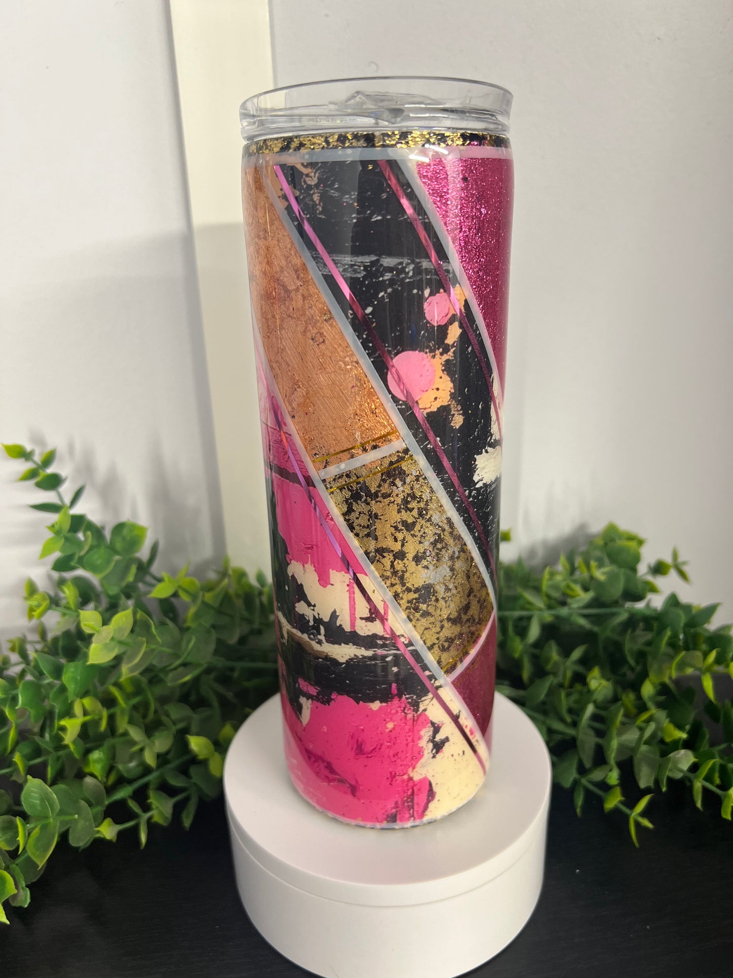 20oz skinny - vinyl + foil + pinstriping