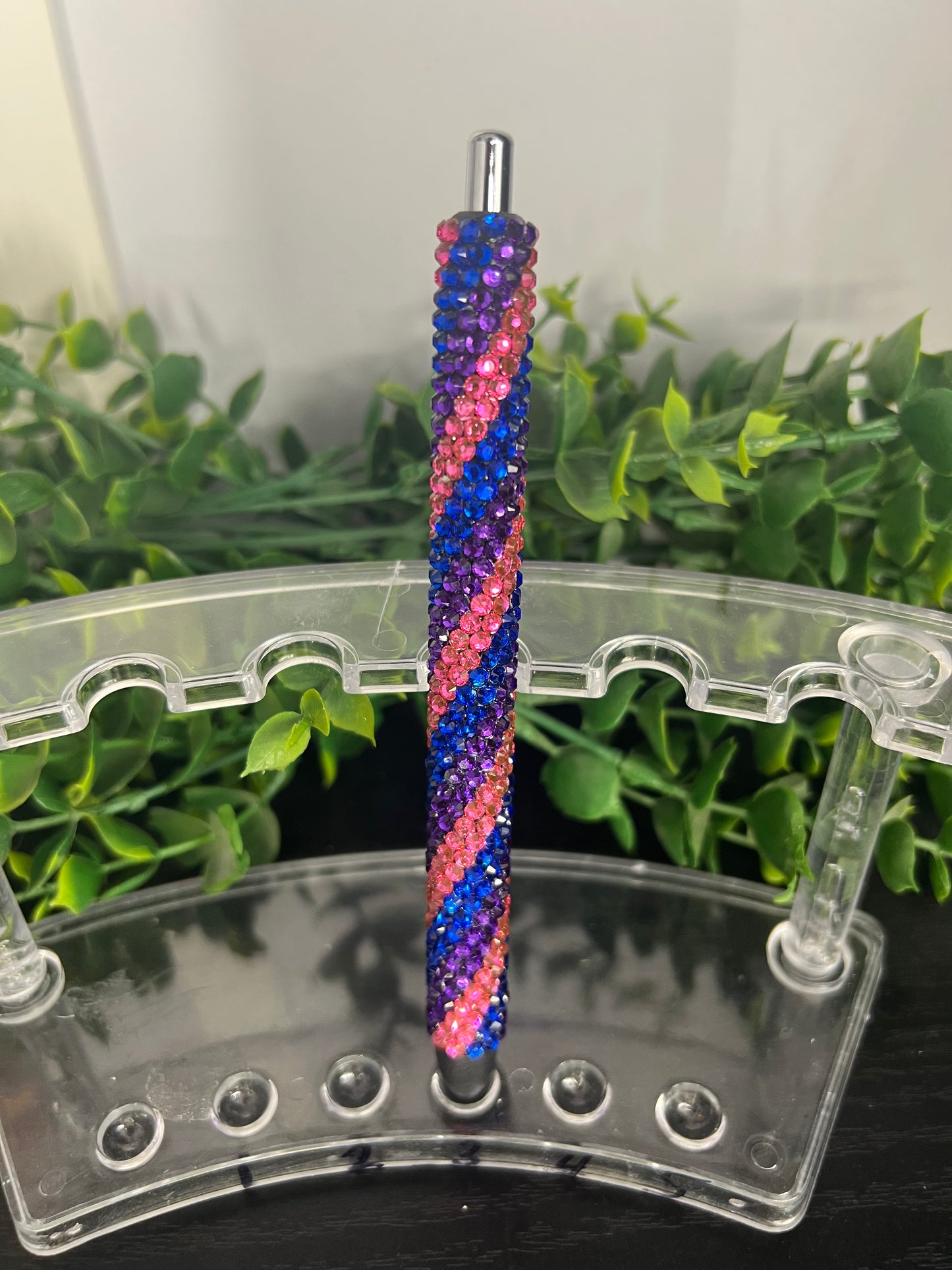 Rhinestone Pen - purple/blue/pink