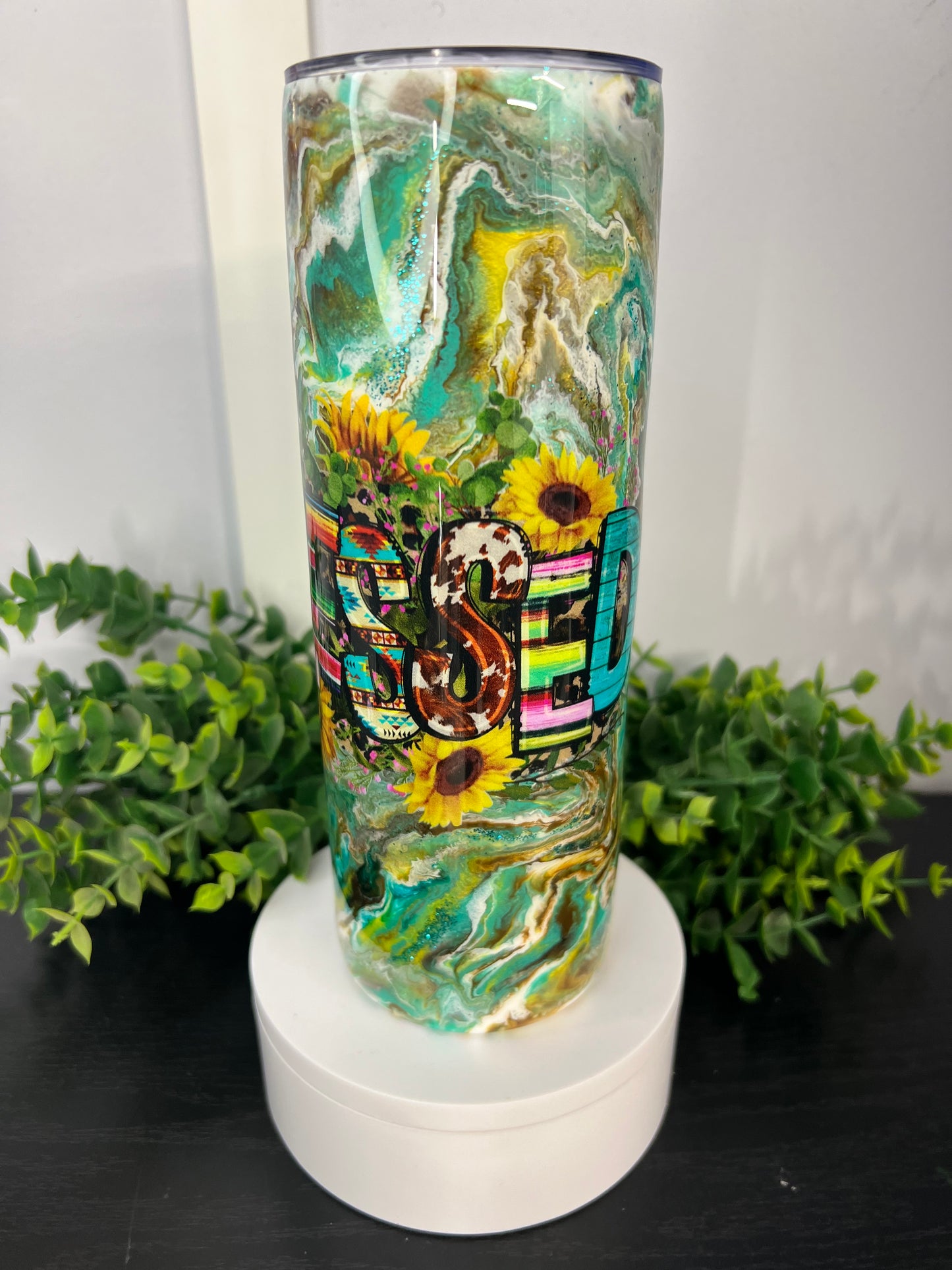 Live Event Cup #12 - 20oz Skinny “Blessed Decal”