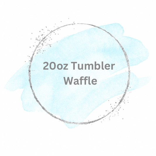 20oz Skinny *Premade/Custom* Tumbler Waffle
