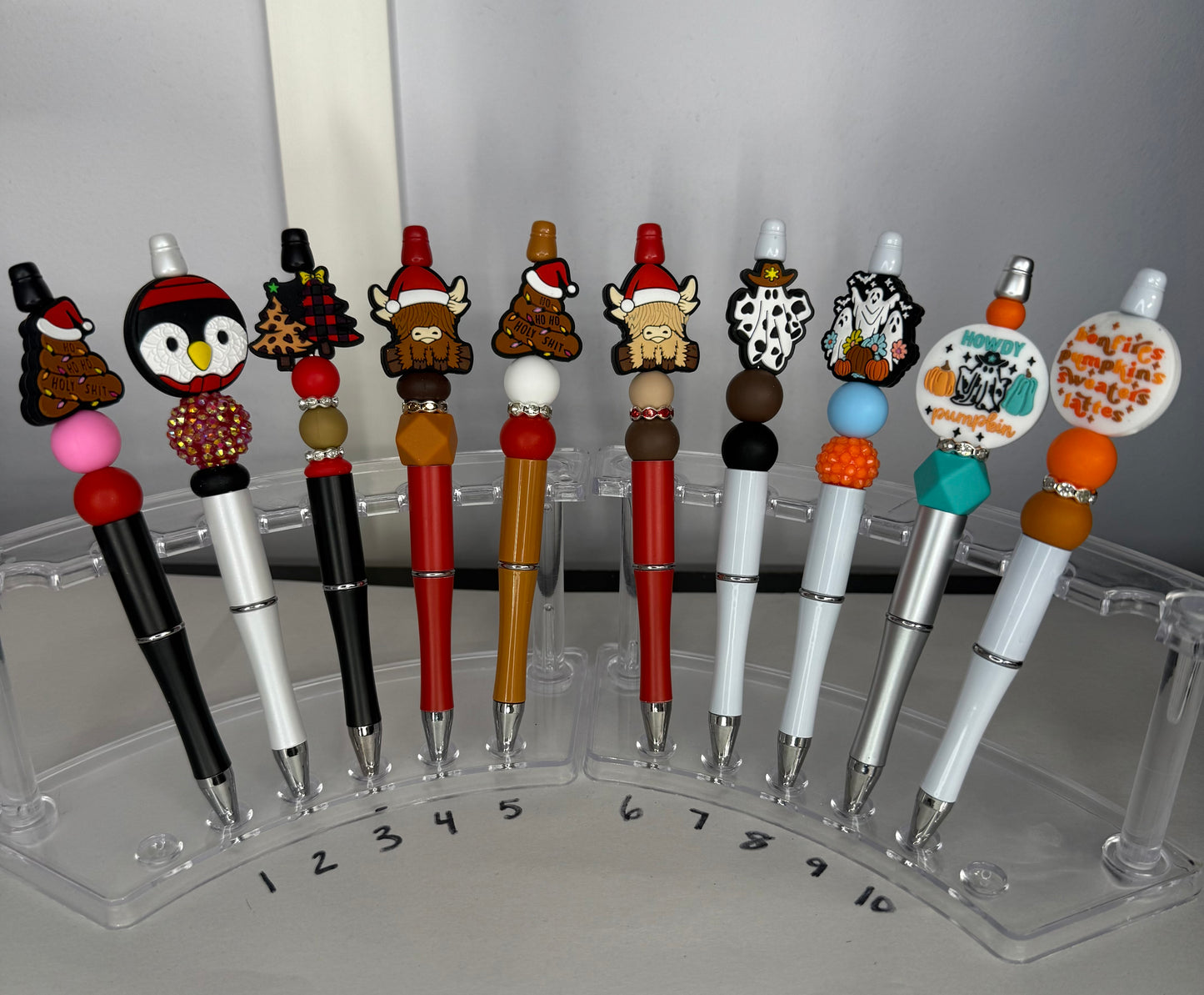 Beaded Pens (Christmas/Halloween/Fall)