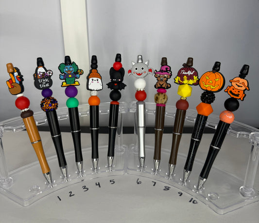 Beaded Pens (Halloween/Fall/Autumn/Thanksgiving)