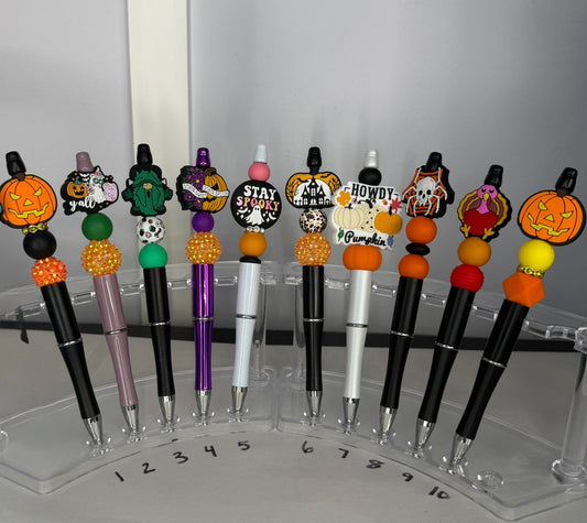 Beaded Pens (Halloween/Fall/Autumn/Thanksgiving)