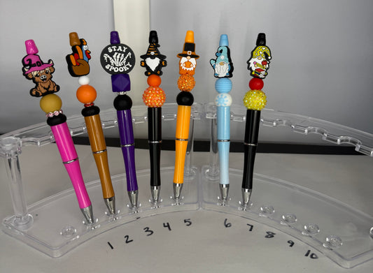 Beaded Pens (Halloween/Fall/Autumn/Thanksgiving/Gnomes)