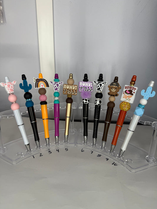 Beaded Pens (Western/Highland Cows)
