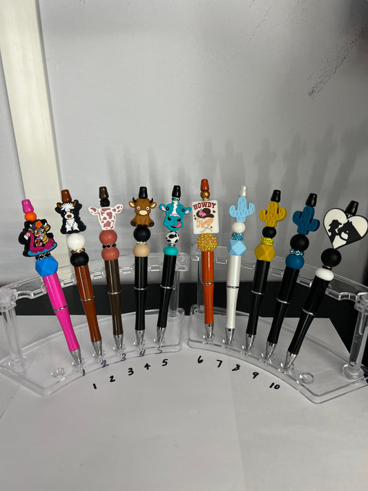 Beaded Pens (Cows/Western)
