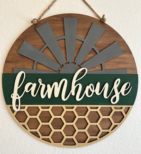 3D Farmhouse Door Hanger